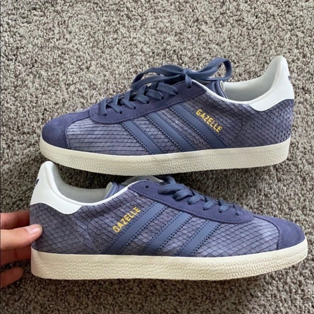 adidas Gazelle Purple and White Women's Sneakers